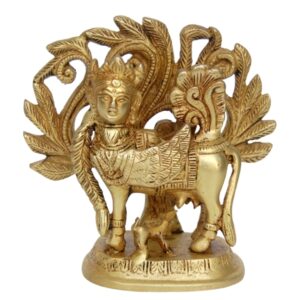 BRASS KAMDHENU COW SMALL